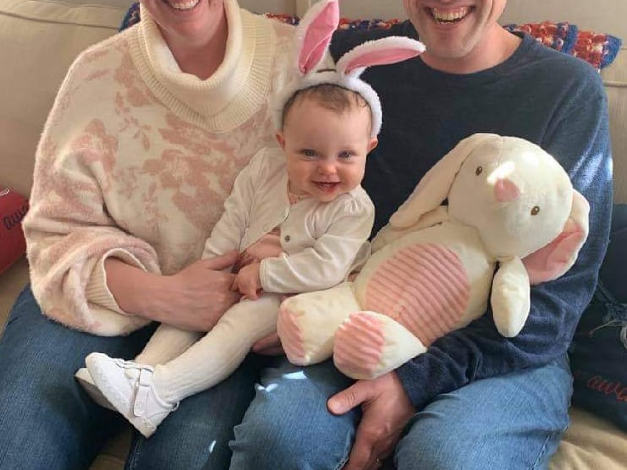 Colleen and Sean with baby Gwen.