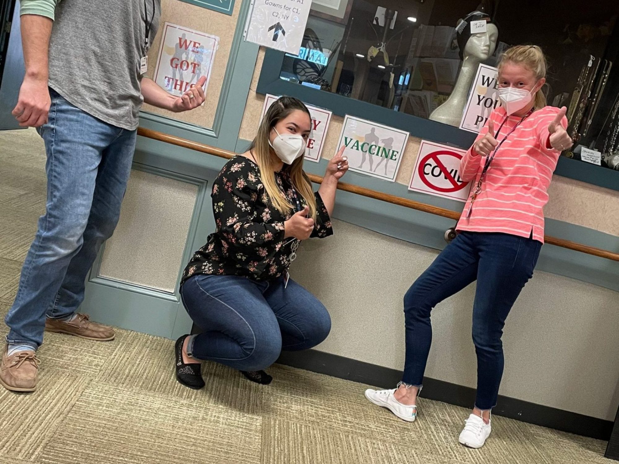 (L-R) Michael Schoen, Kiana Franqui LSW, and Alyssa Cloutier LCSW at JGS Lifecare
