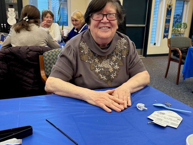Genesis Resident at Hanukkah Latke Luncheon