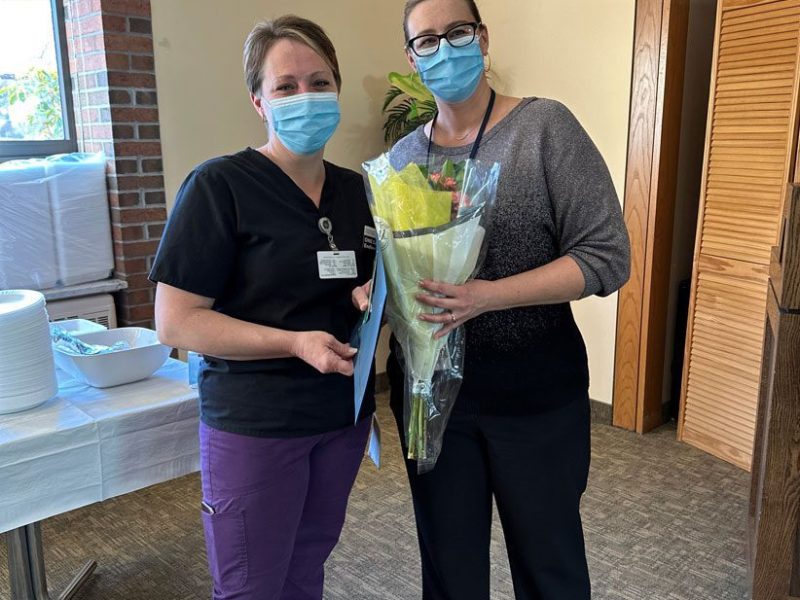 Jessica Brown, CNA receives 2022 Molly Neigher Presidents Award