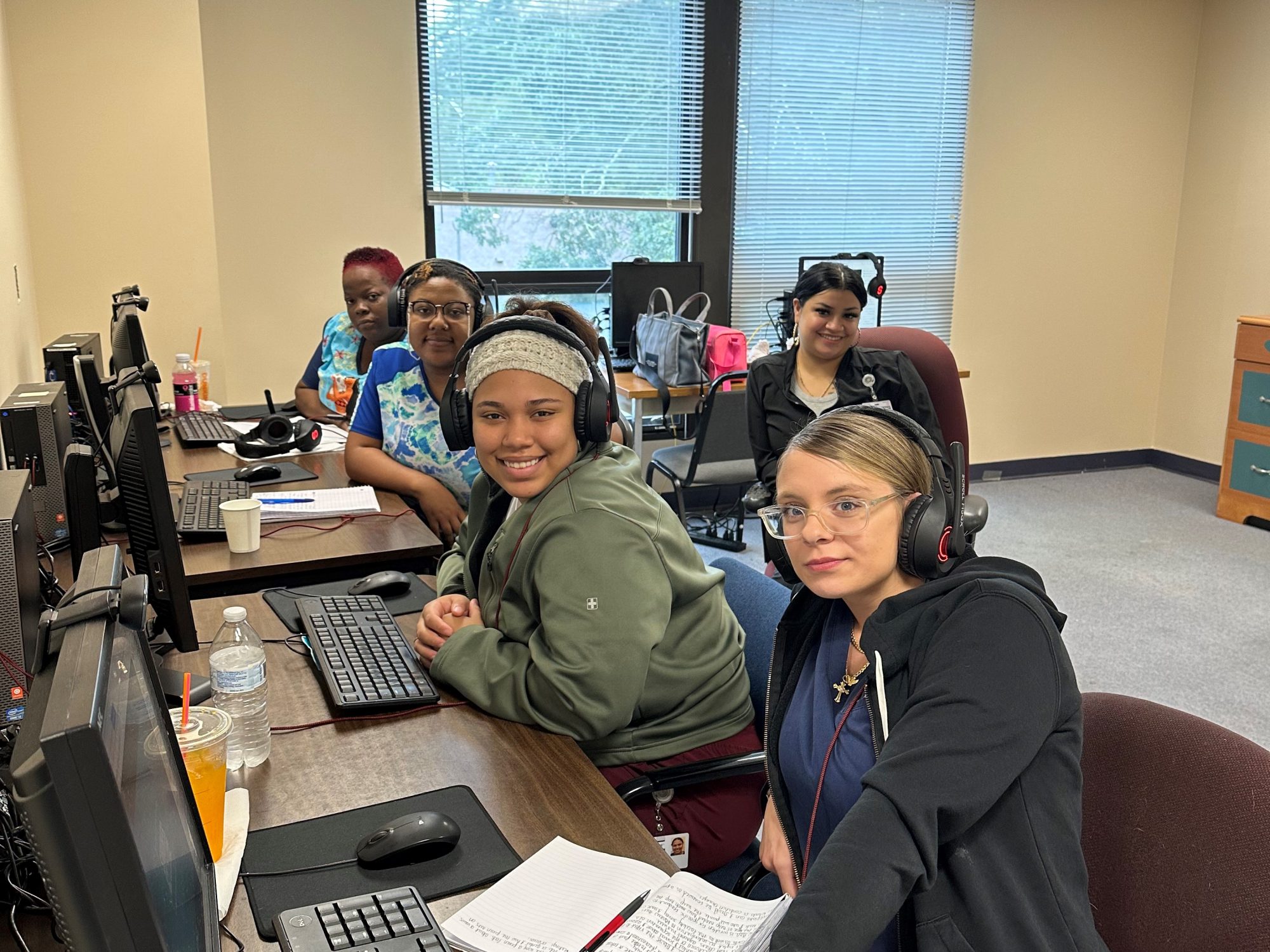 TNA Students L to R: Letesha Henry, Dawniece Dent, Jismarlyn Torres Summer Pelletier and Genesis Sanabria in rear